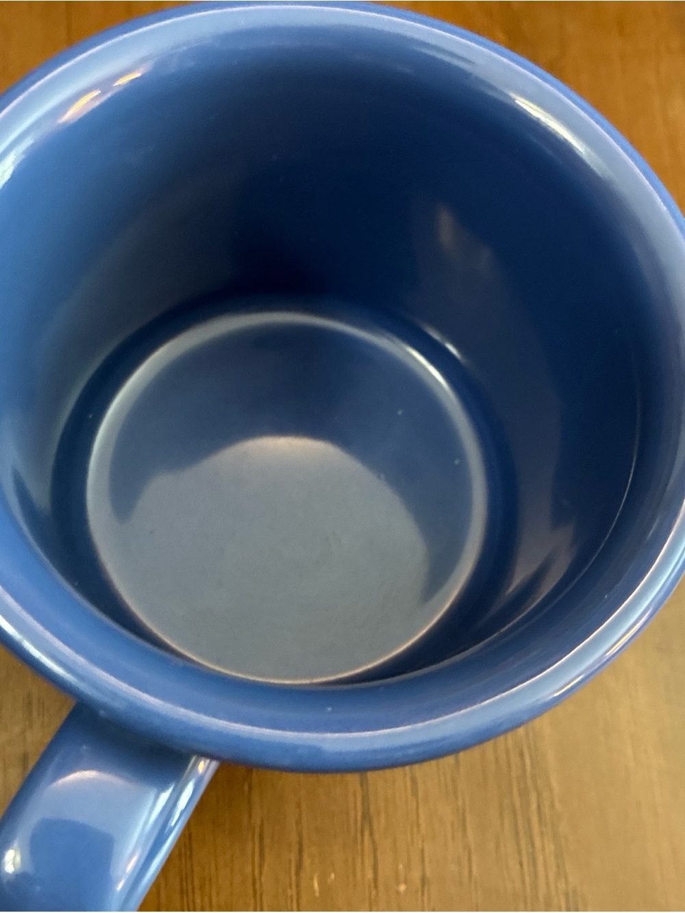 Longaberger Pottery Woven Traditions 16 oz Soup Coffee Mug Cornflower Blue - Picture 4 of 9